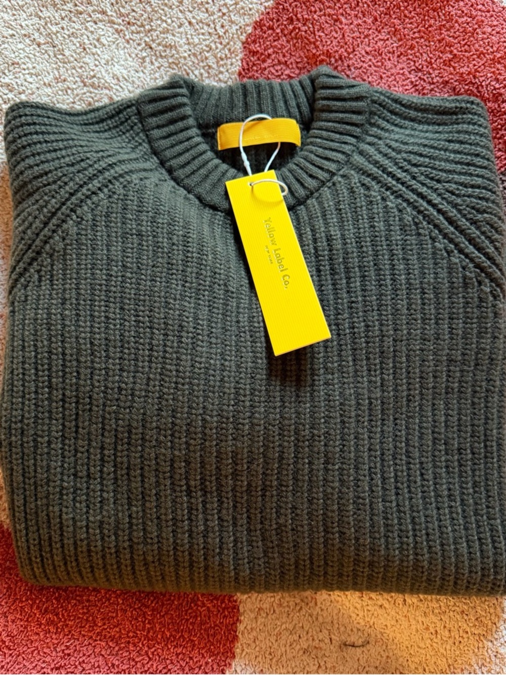 NWT Yellow Label Co. Le Chunky Knit in Grass
